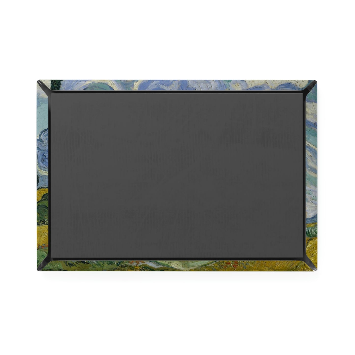 Wheat Field with Cypresses - Vincent Van Gogh - Button Magnet, Rectangle