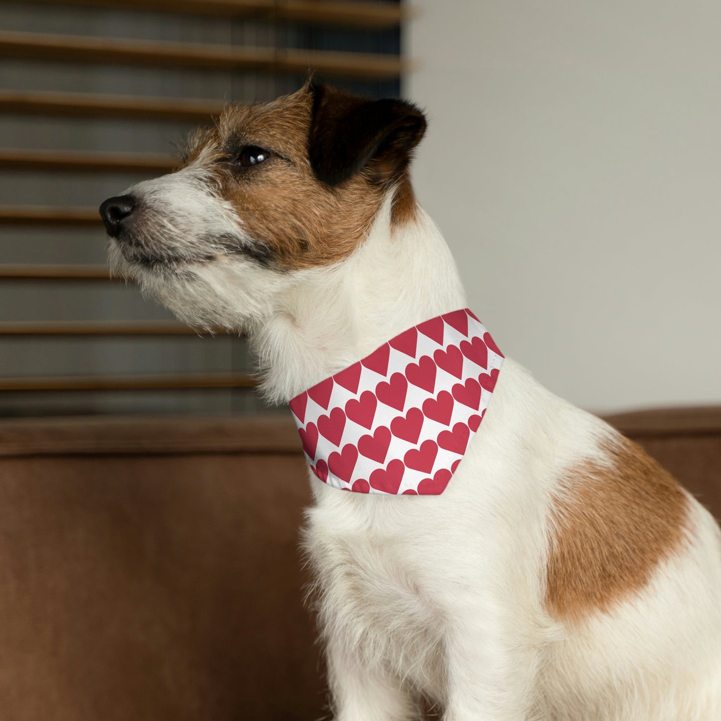 Red Heart - Pet Bandana Collar ~ Sharon Dawn Collection