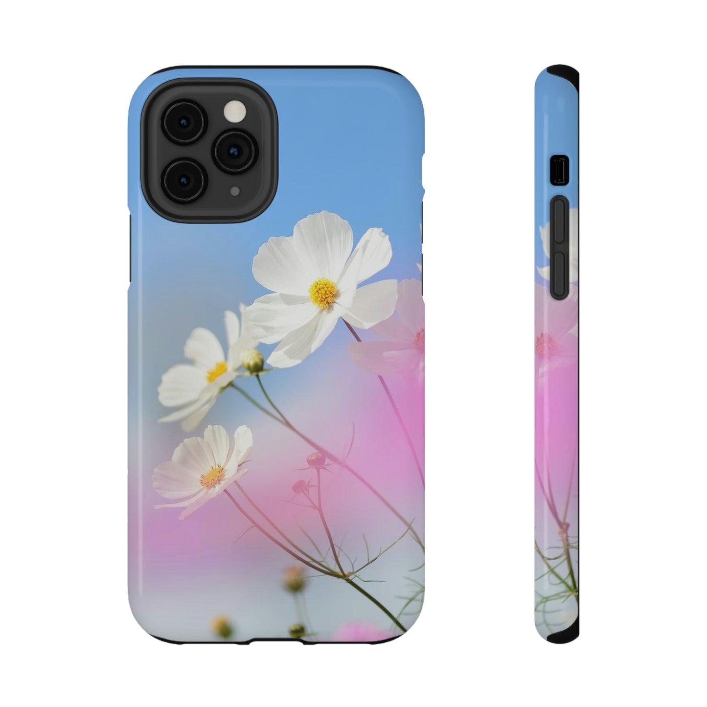 White Flowers - Impact-Resistant Cases - Phone Case