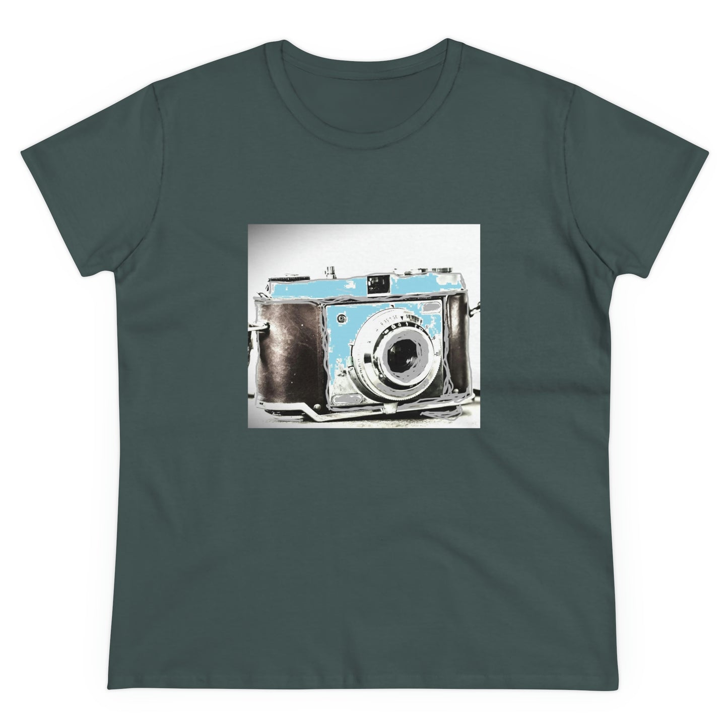 Vintage Camera - Women's Midweight Cotton Tee ~ Sharon Dawn Collection