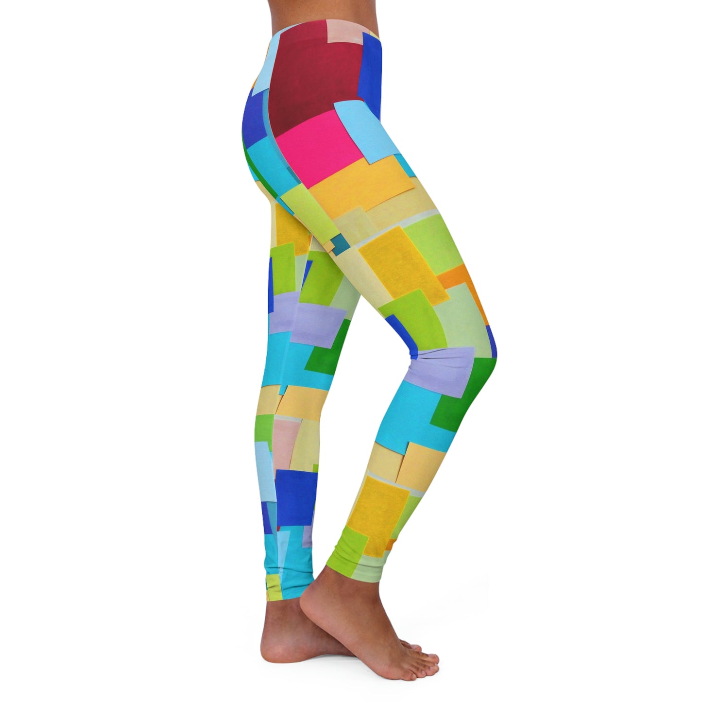 Technicolour TV - Women's Spandex Leggings (AOP) ~ Sharon Dawn Collection