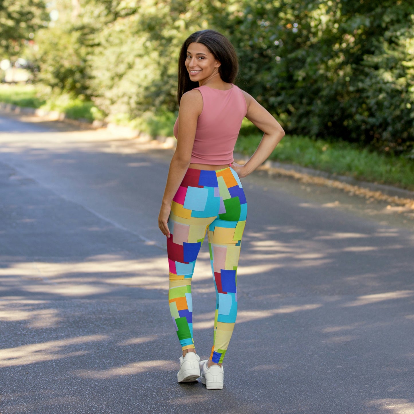 Technicolour TV - Women's Spandex Leggings (AOP) ~ Sharon Dawn Collection