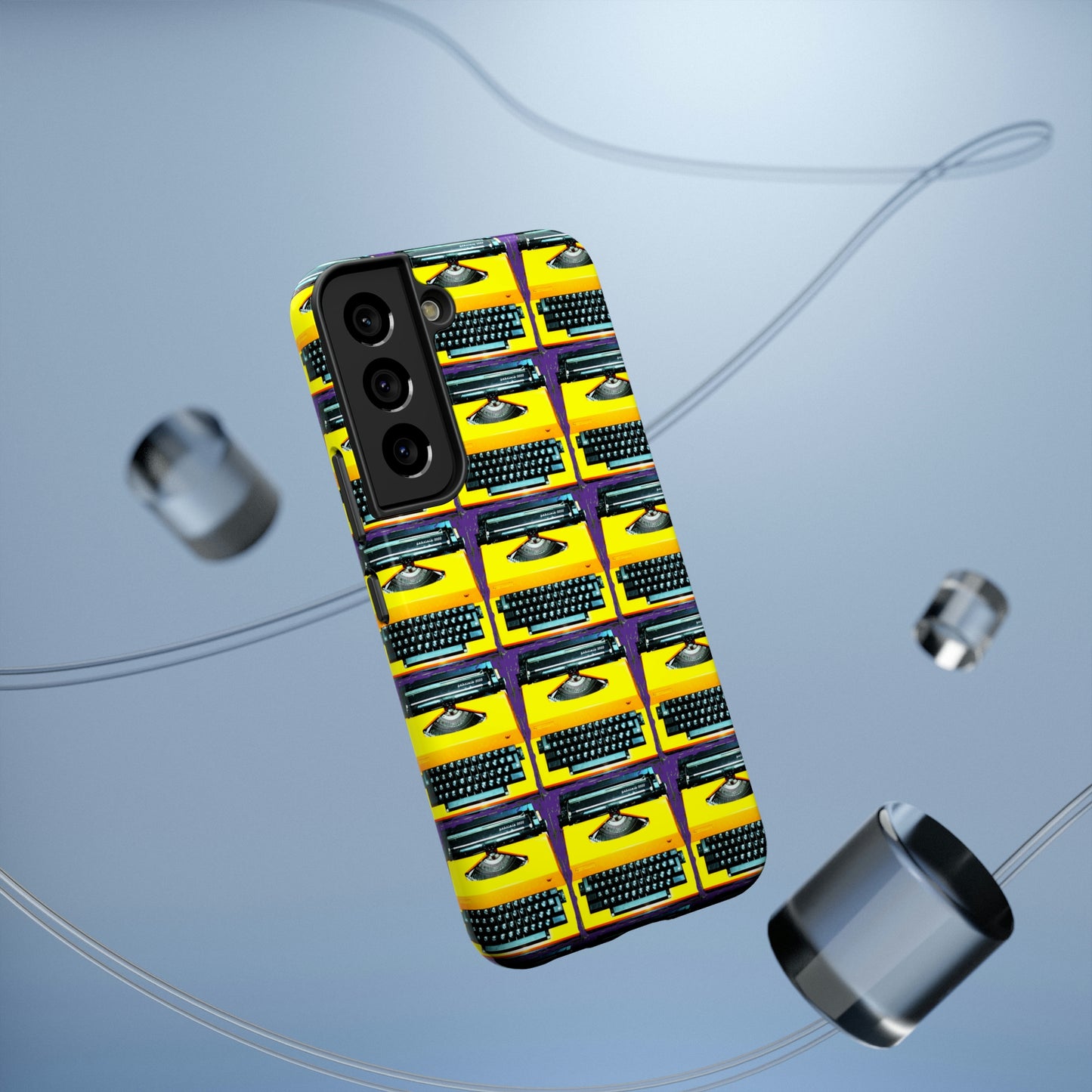 Yellow Typewriter - Impact-Resistant Cases - Phone Case ~ Sharon Dawn Collection -Limited Edition