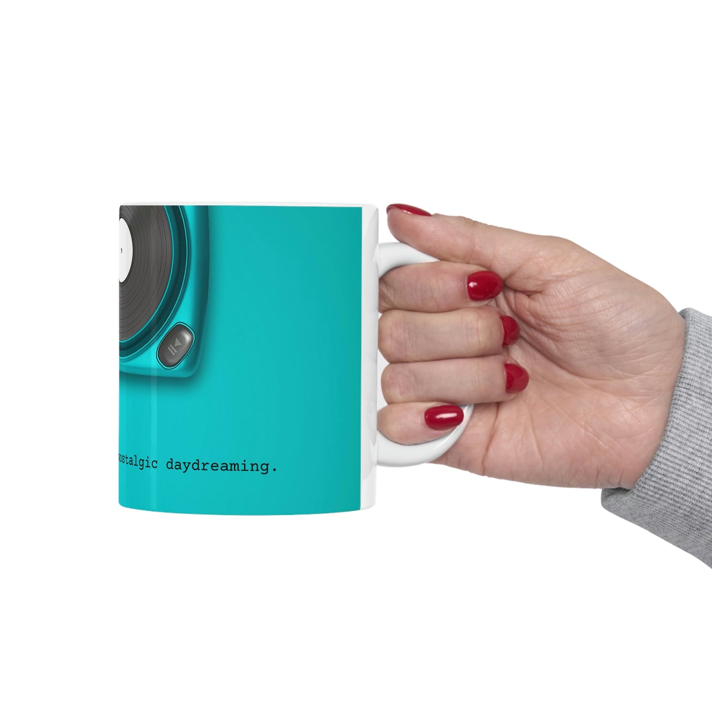 I love listening to vinyl and nostalgic daydreaming - Ceramic Mug 11oz - Limited Edition