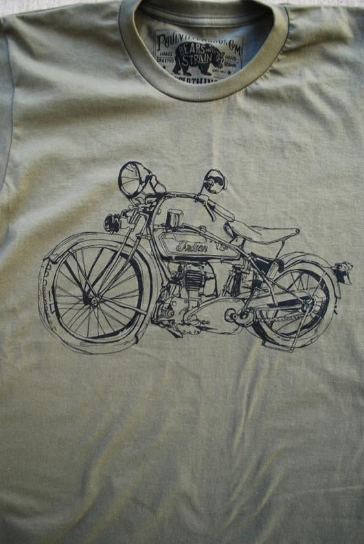 1929 Indian Motorcycle Army - 100% Cotton (Sizes: S - XL) (Sale Price: $39.09 CAD)