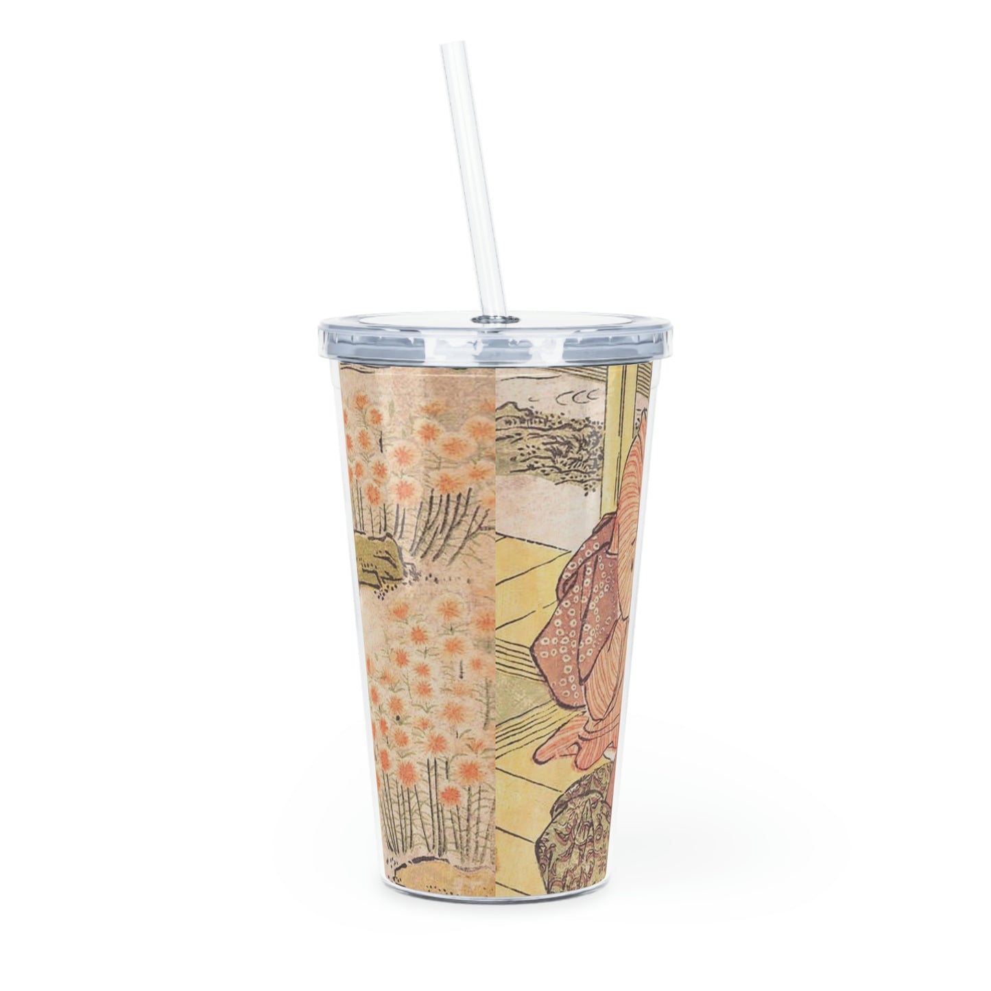 Garden - Plastic Tumbler with Straw ~ Sharon Dawn Collection - Limited Edition