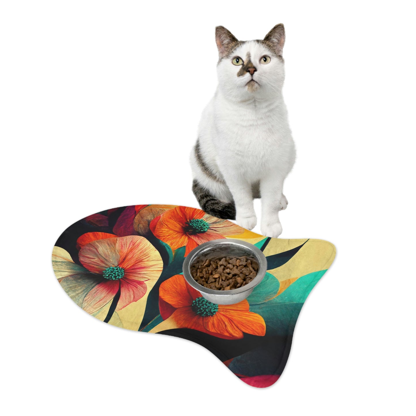 Vibrant Floral - Pet Feeding Mats