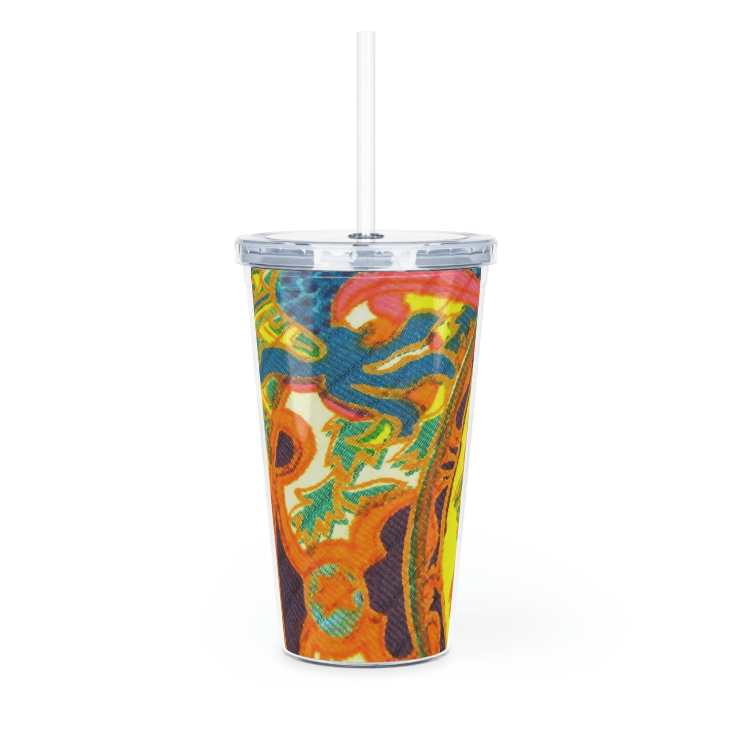 Kaleidoscope - Plastic Tumbler with Straw ~ Sharon Dawn Collection - Limited Edition