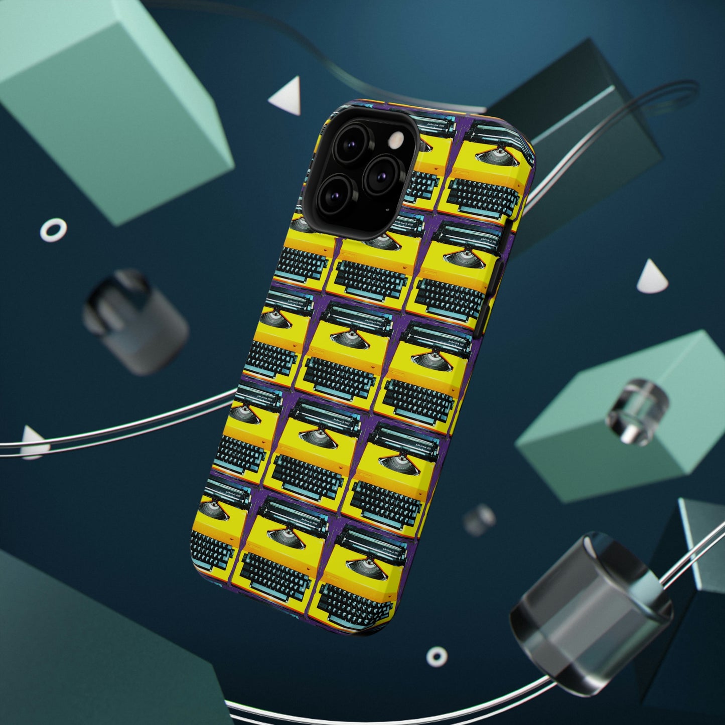 Yellow Typewriter - Impact-Resistant Cases - Phone Case ~ Sharon Dawn Collection -Limited Edition