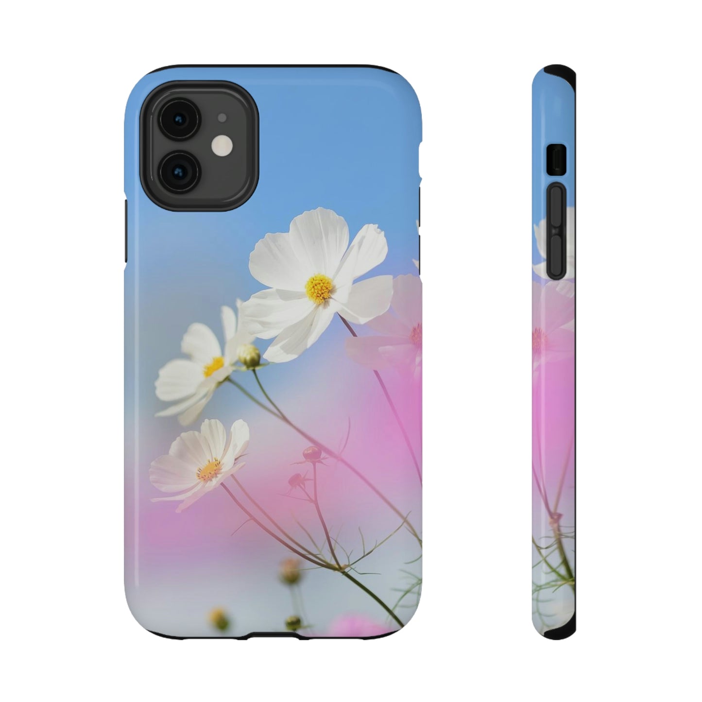 White Flowers - Impact-Resistant Cases - Phone Case