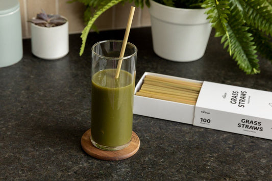 100 Grass Straws - biodegradable in 2 weeks!