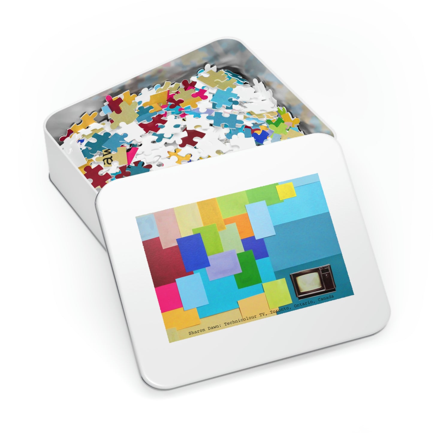 Technicolour TV - Jigsaw Puzzle (30, 110, 252, 500,1000-Piece) - Sharon Dawn Collection