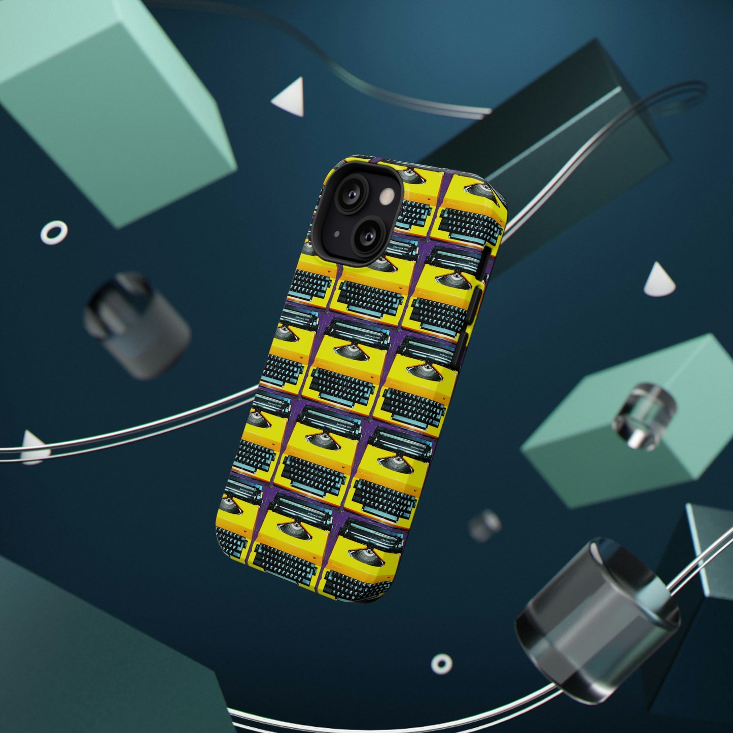 Yellow Typewriter - Impact-Resistant Cases - Phone Case ~ Sharon Dawn Collection -Limited Edition