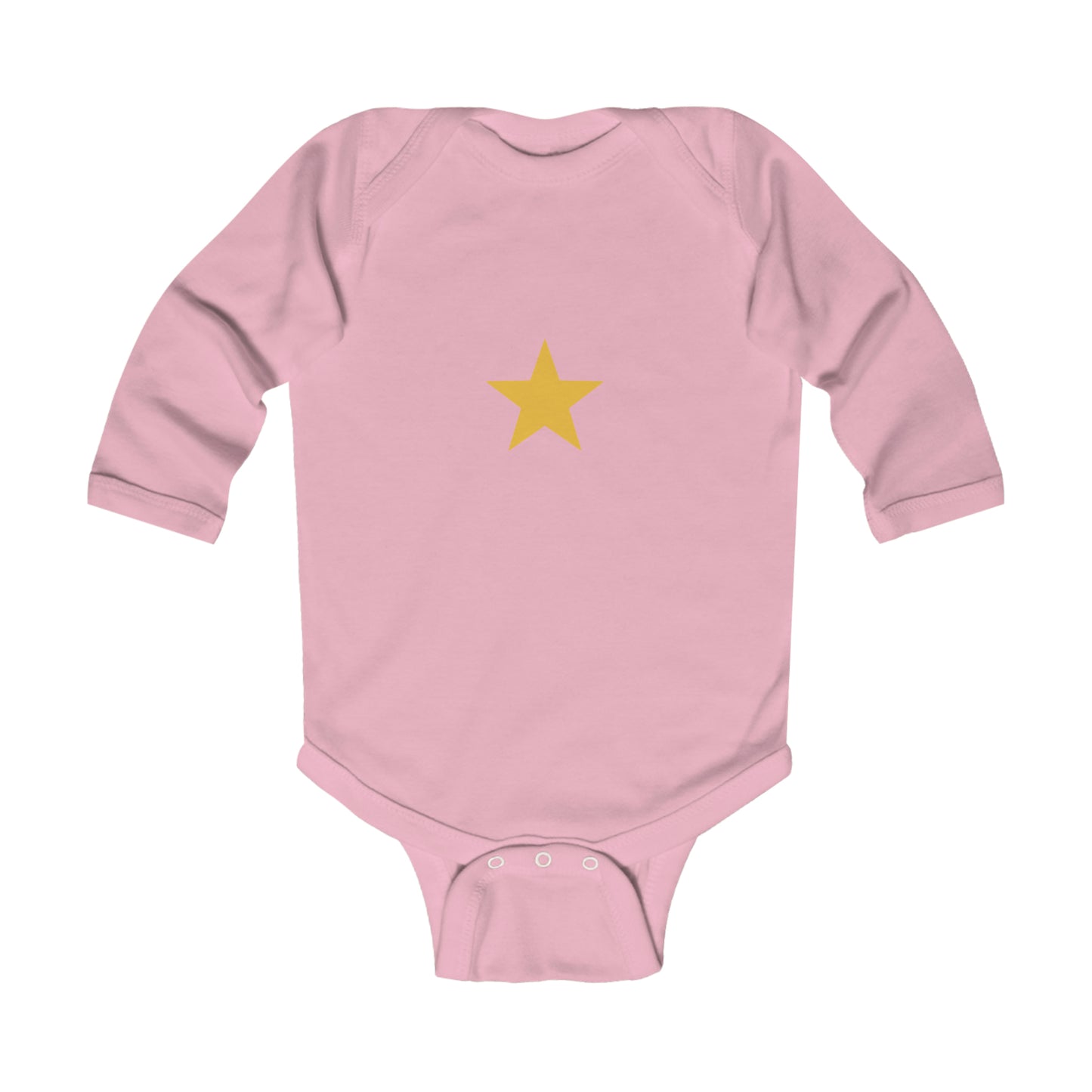 Yellow Star - Infant Long Sleeve Bodysuit ~ Sharon Dawn Collection