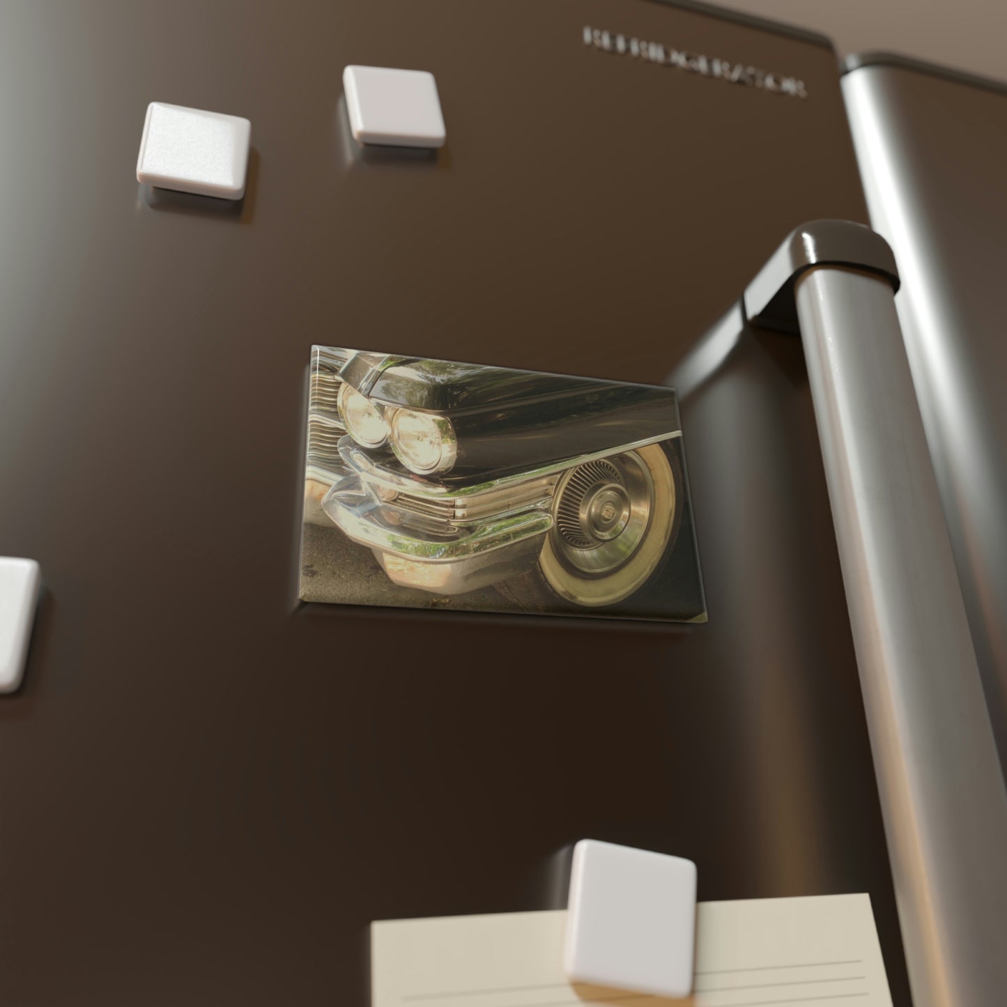 Vintage Car on a Summer Day - Button Magnet, Rectangle ~ Sharon Dawn Collection - Limited Edition
