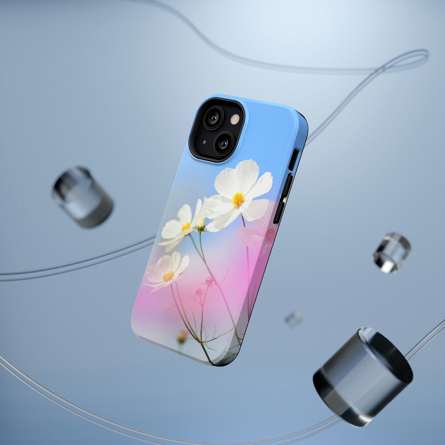 White Flowers - Impact-Resistant Cases - Phone Case