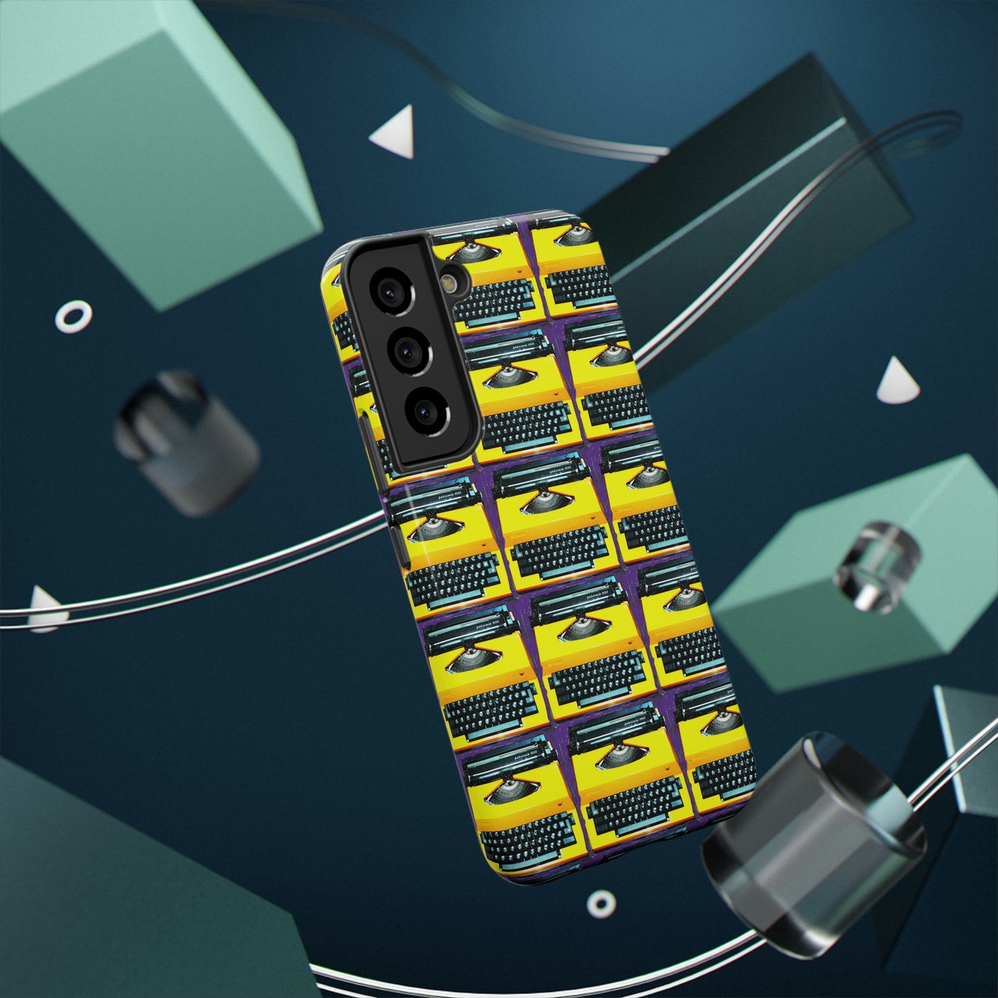 Yellow Typewriter - Impact-Resistant Cases - Phone Case ~ Sharon Dawn Collection -Limited Edition