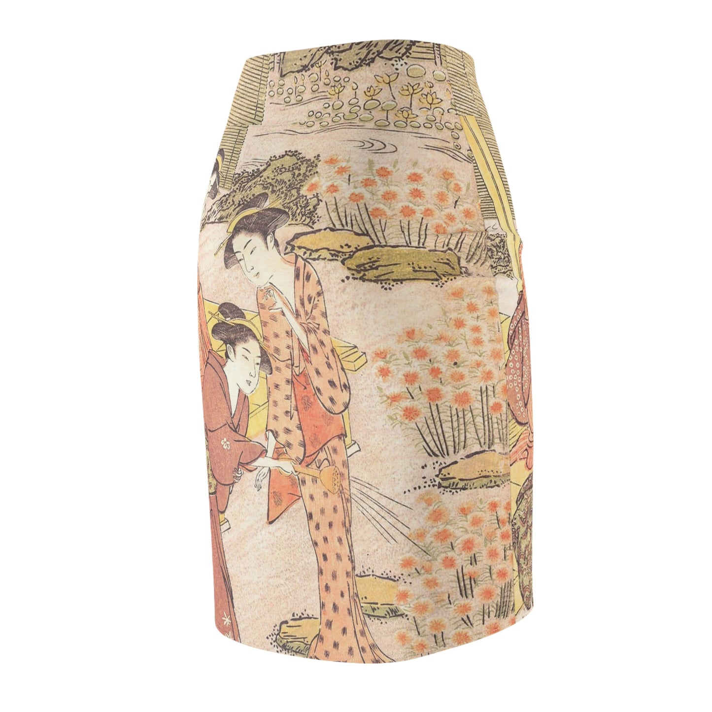 Nadeshiko Garden - Women's Pencil Skirt (AOP) ~ Sharon Dawn Collection