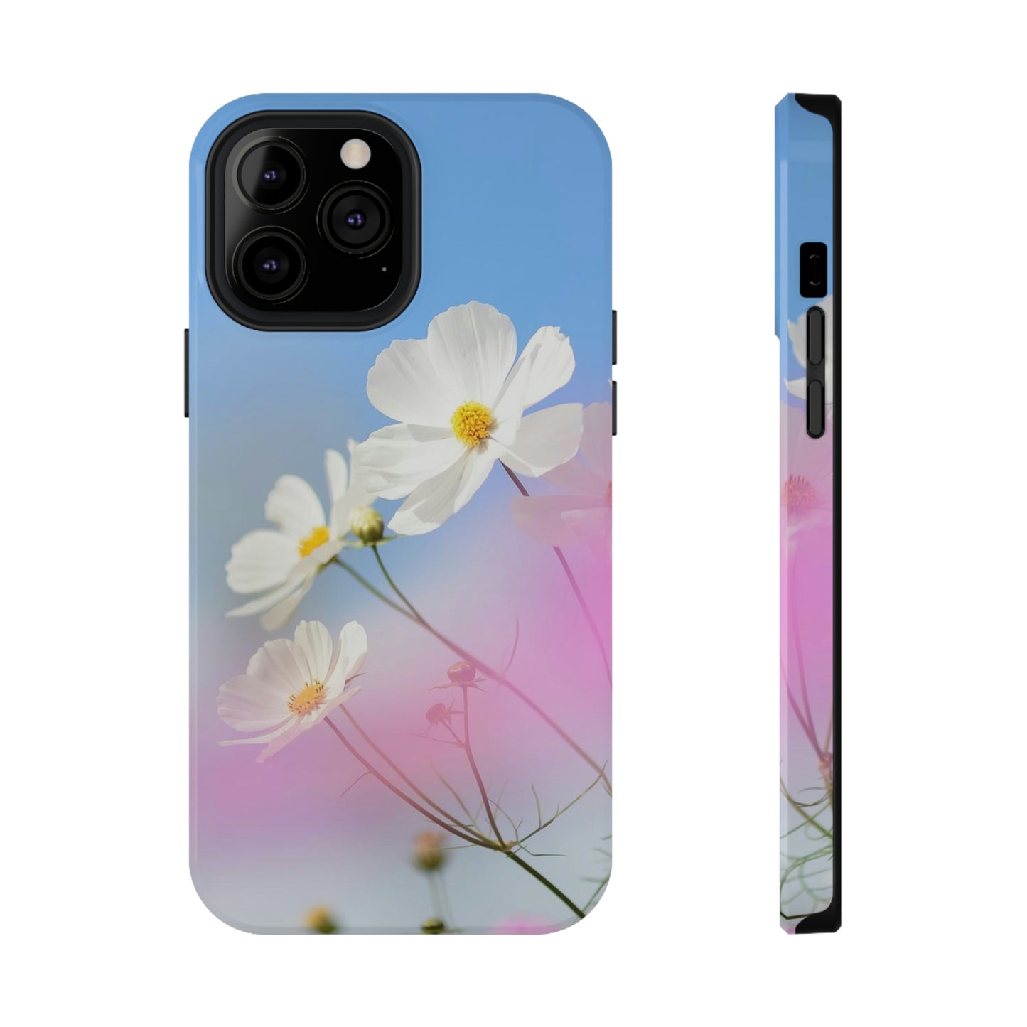 White Flowers - Impact-Resistant Cases - Phone Case