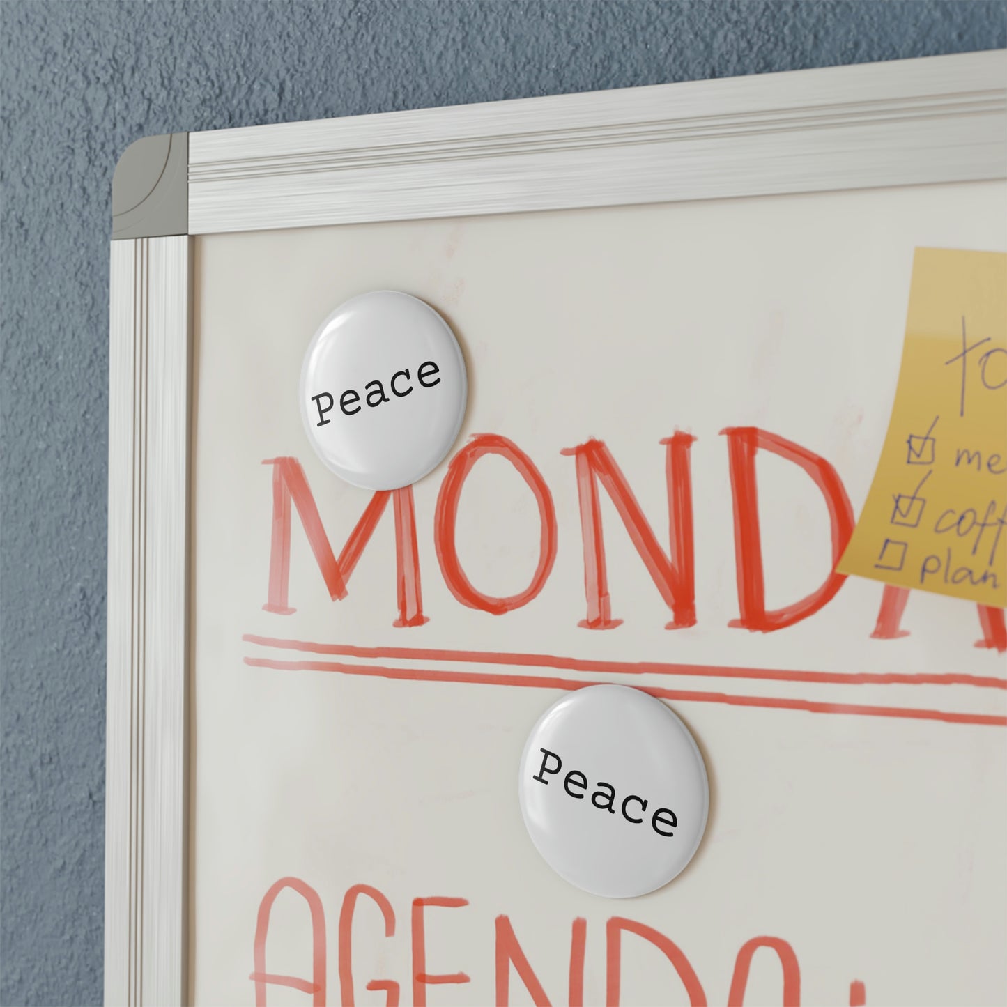 Peace - Button Magnet, Round ~ Sharon Dawn Collection
