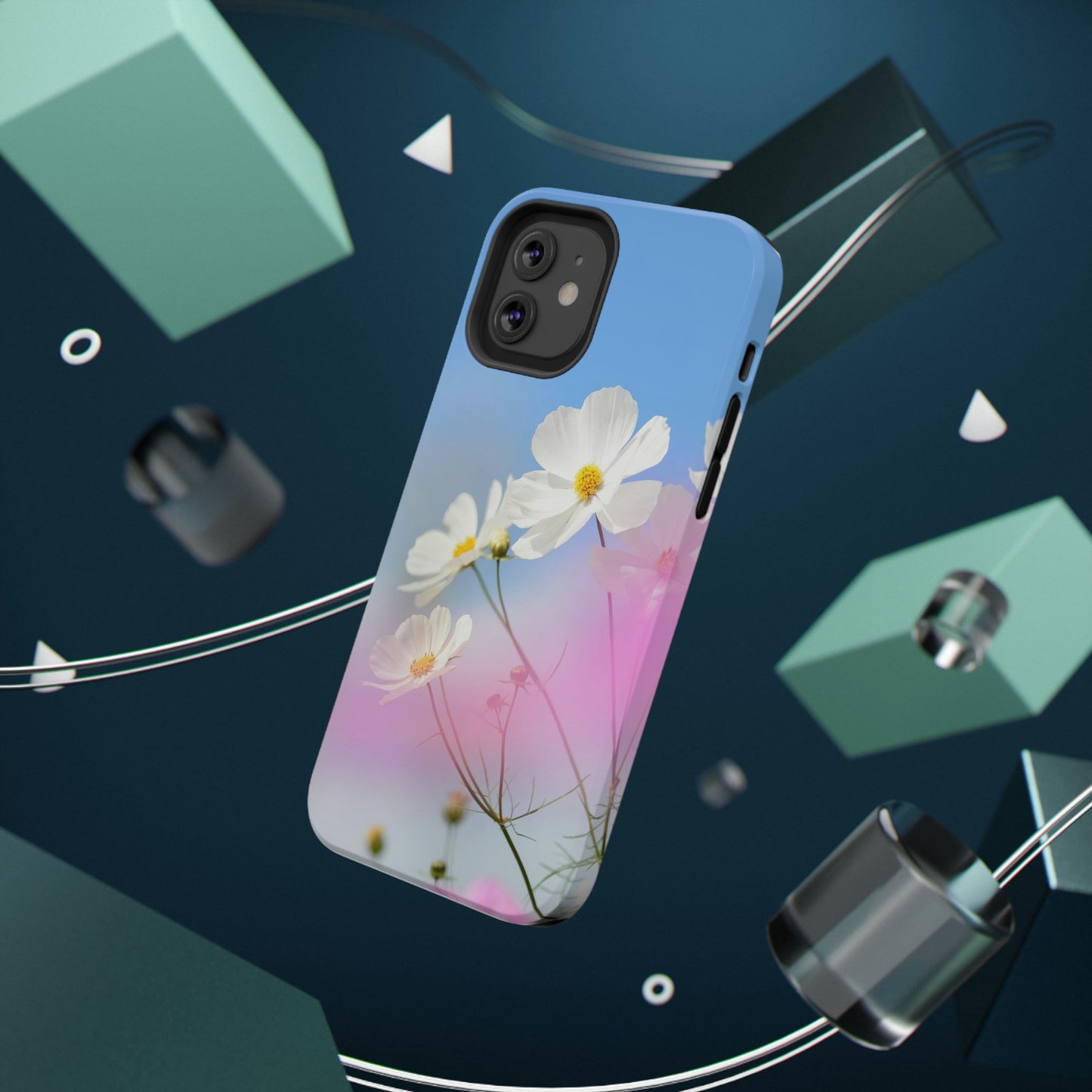 White Flowers - Impact-Resistant Cases - Phone Case