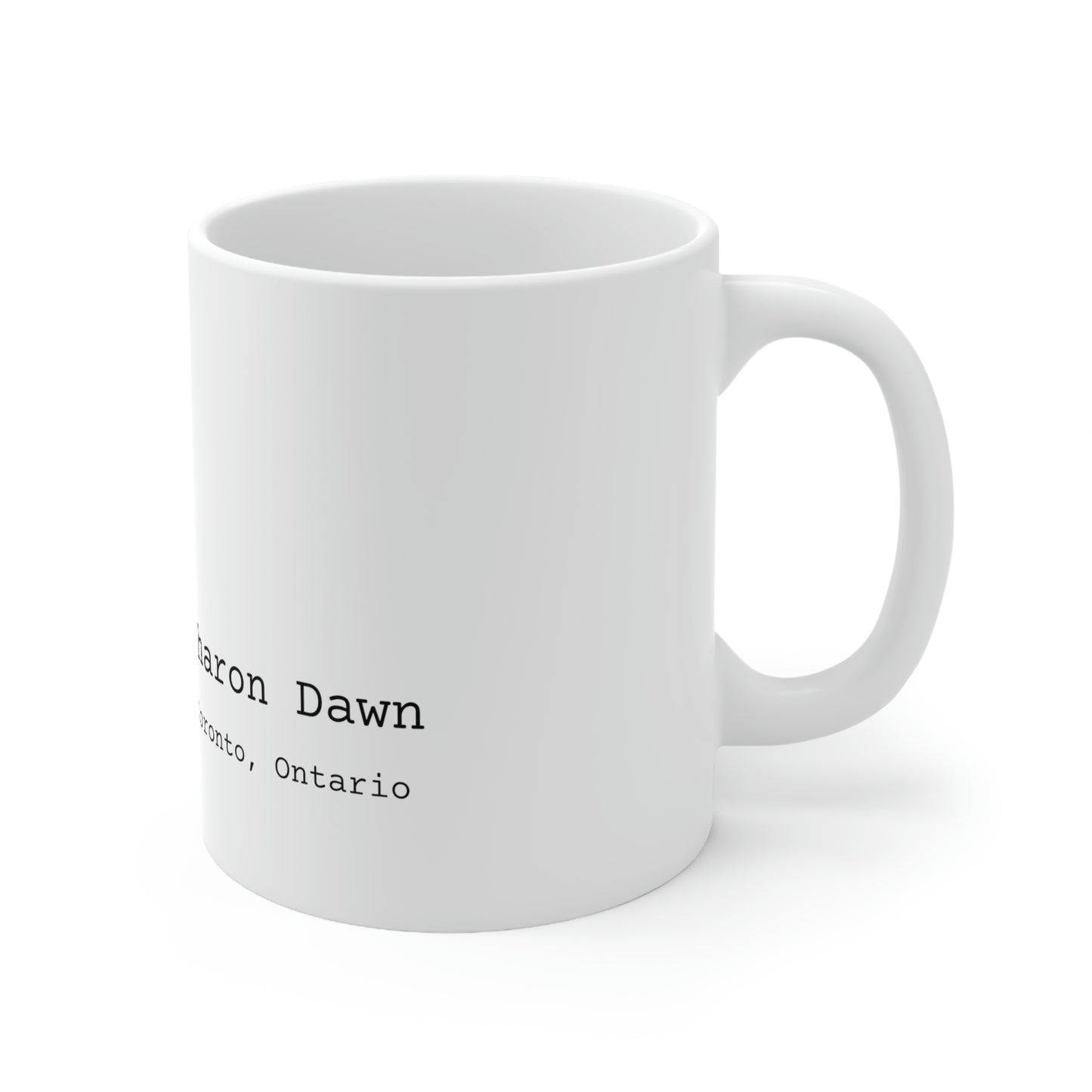White Rose of Peace Ceramic Mug 11oz ~ Sharon Dawn Collection - Limited Edition