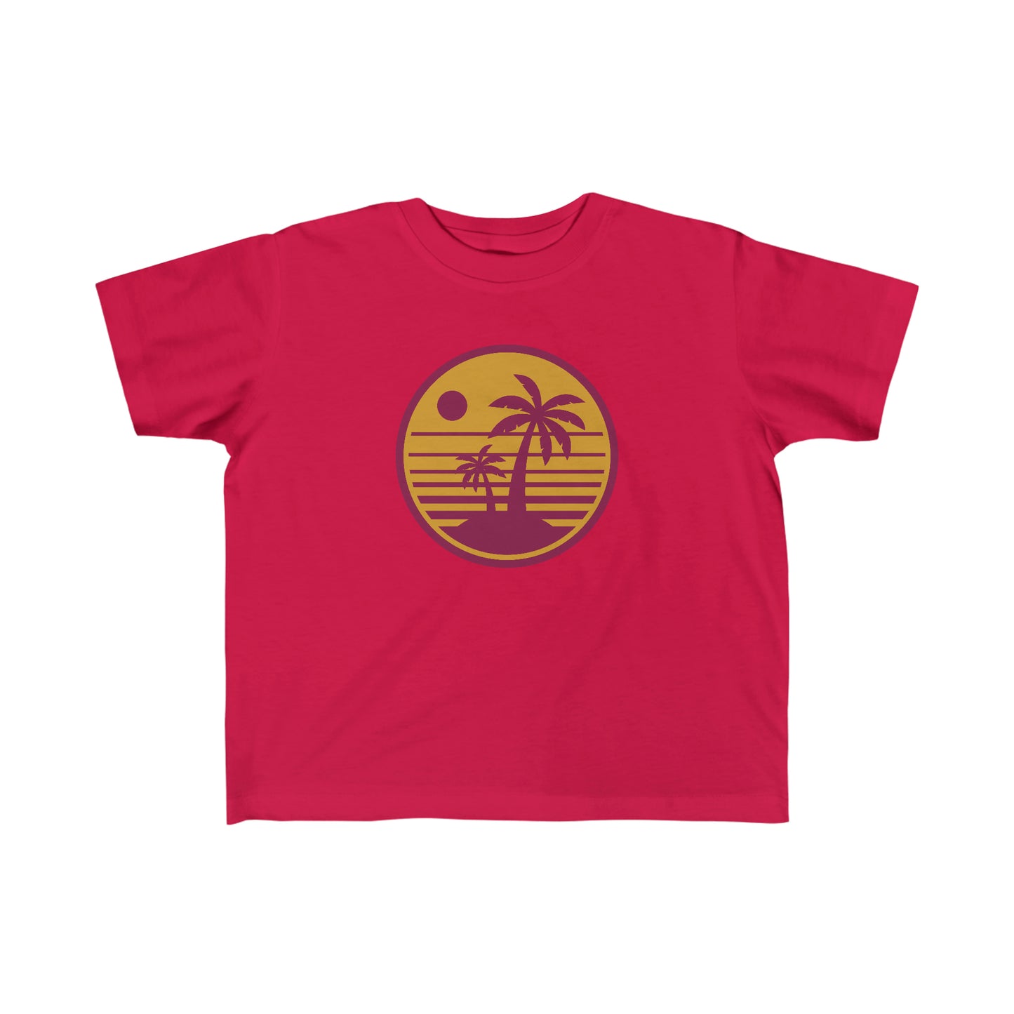 Retro Beach Sunset - Kid's Fine Jersey Tee ~ Sharon Dawn Collection