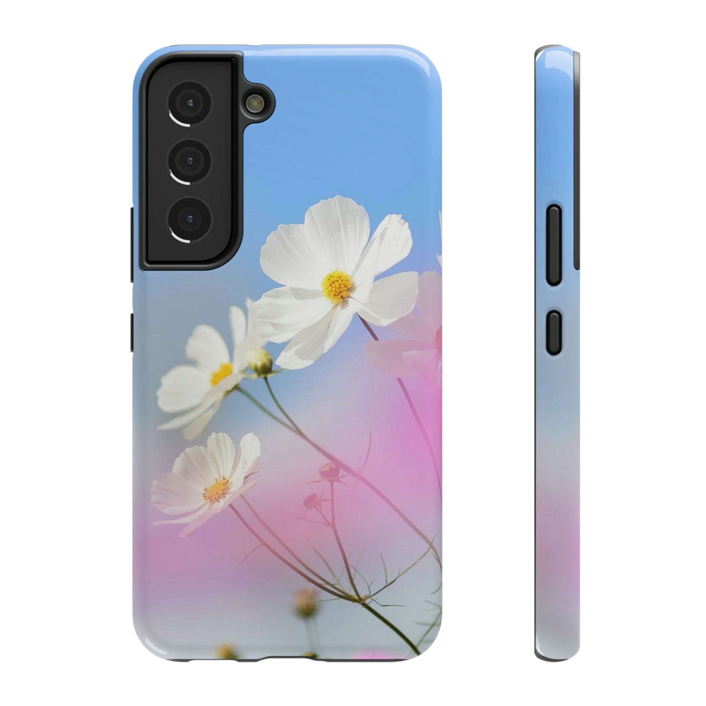 White Flowers - Impact-Resistant Cases - Phone Case