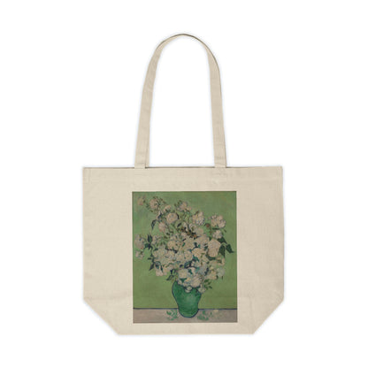 Roses - Vincent Van Gogh - 1890 - Canvas Shopping Tote