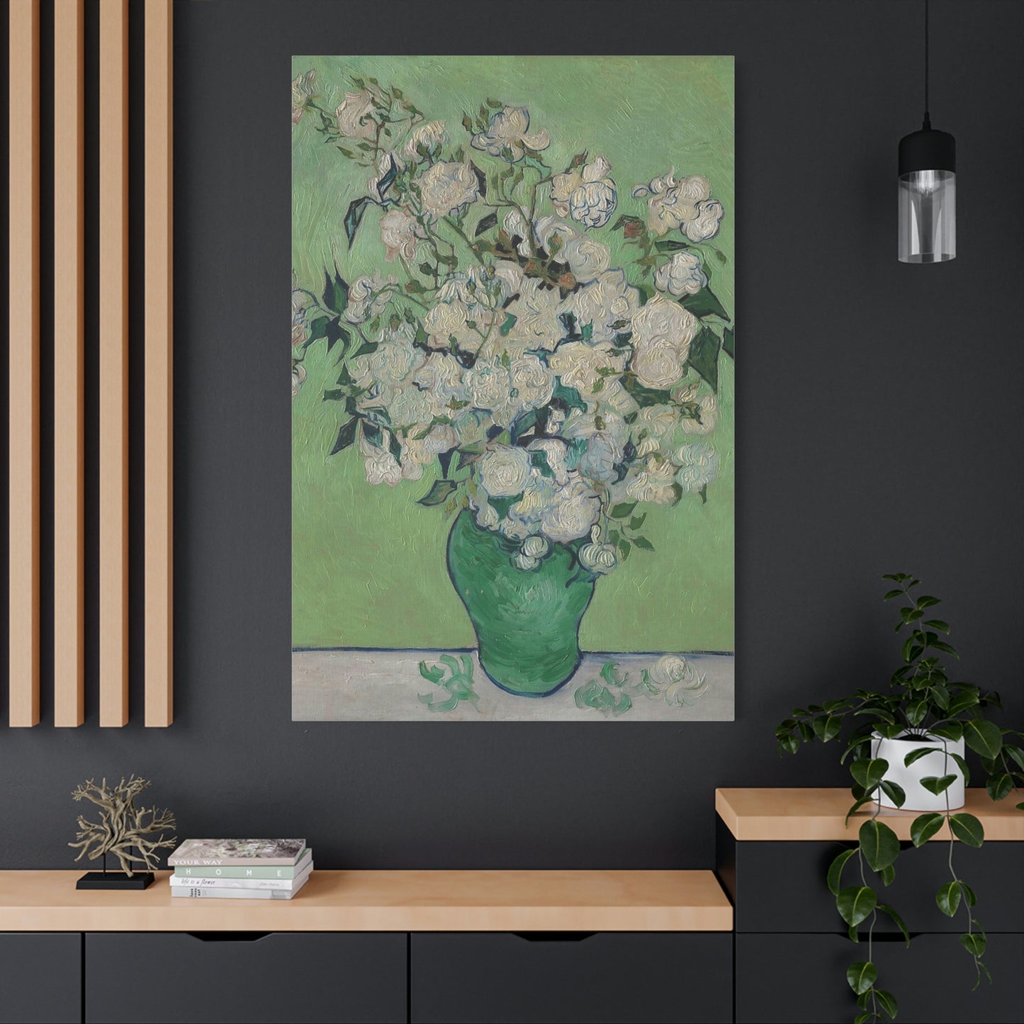 Roses - Vincent Van Gogh - 1890 - Classic Canvas