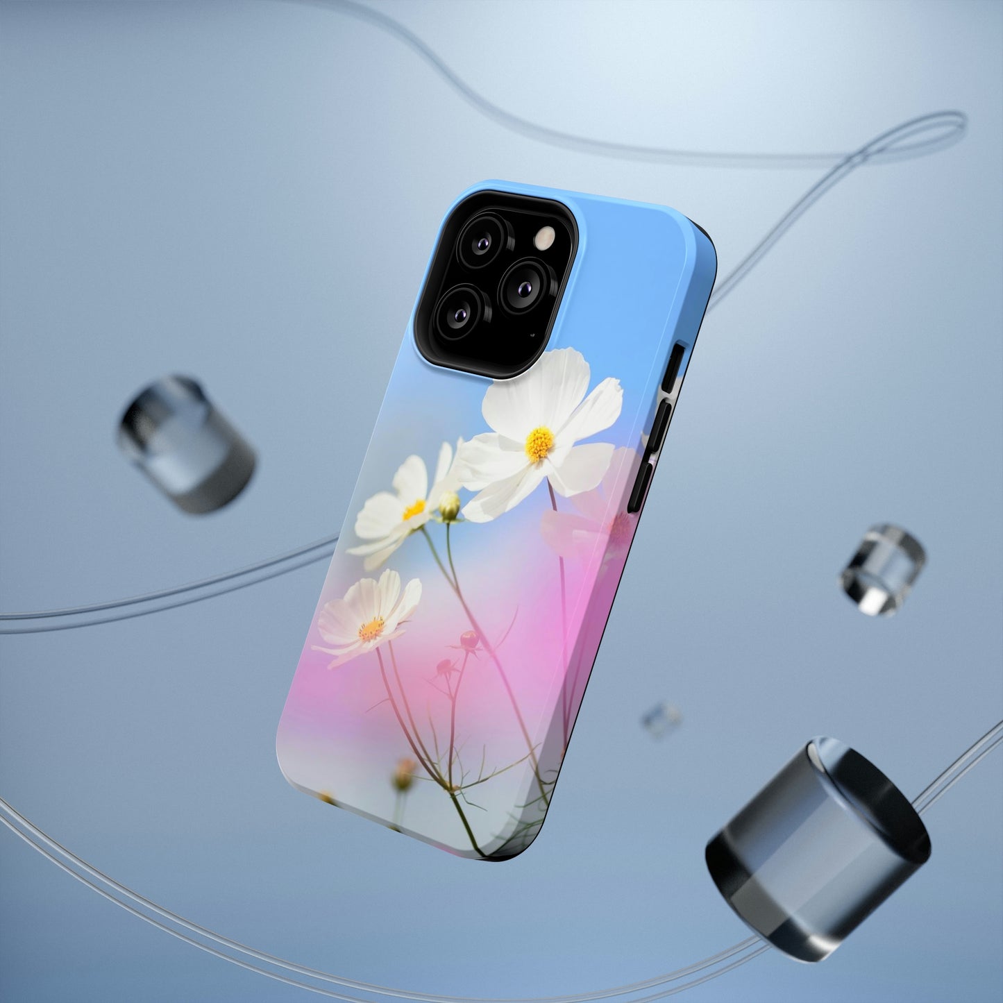 White Flowers - Impact-Resistant Cases - Phone Case
