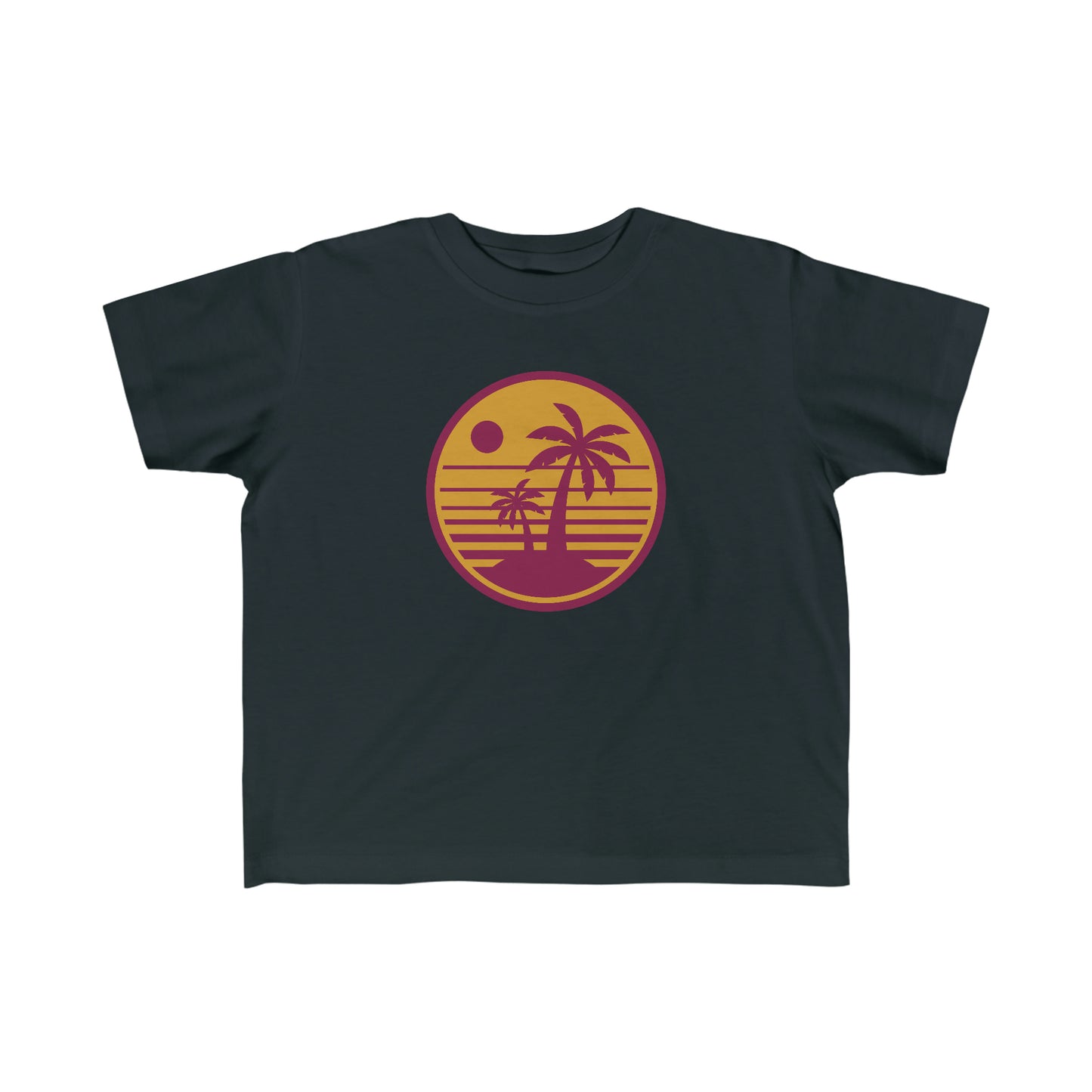 Retro Beach Sunset - Kid's Fine Jersey Tee ~ Sharon Dawn Collection