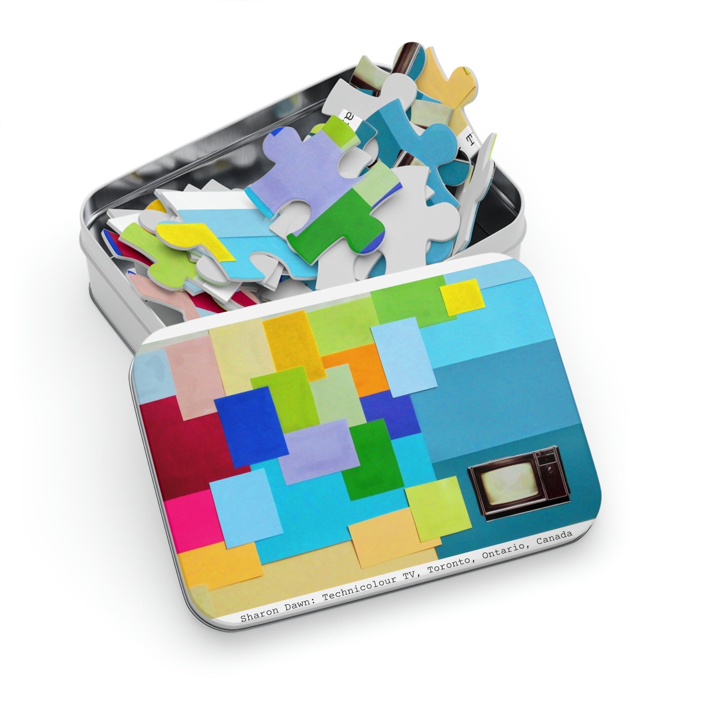 Technicolour TV - Jigsaw Puzzle (30, 110, 252, 500,1000-Piece) - Sharon Dawn Collection