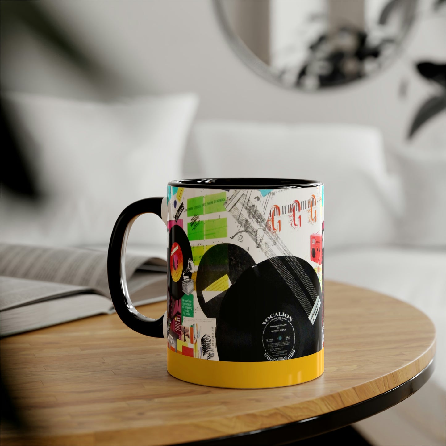 My Music Diary - Accent Mugs, 11oz ~ Sharon Dawn Collection - Limited Edition