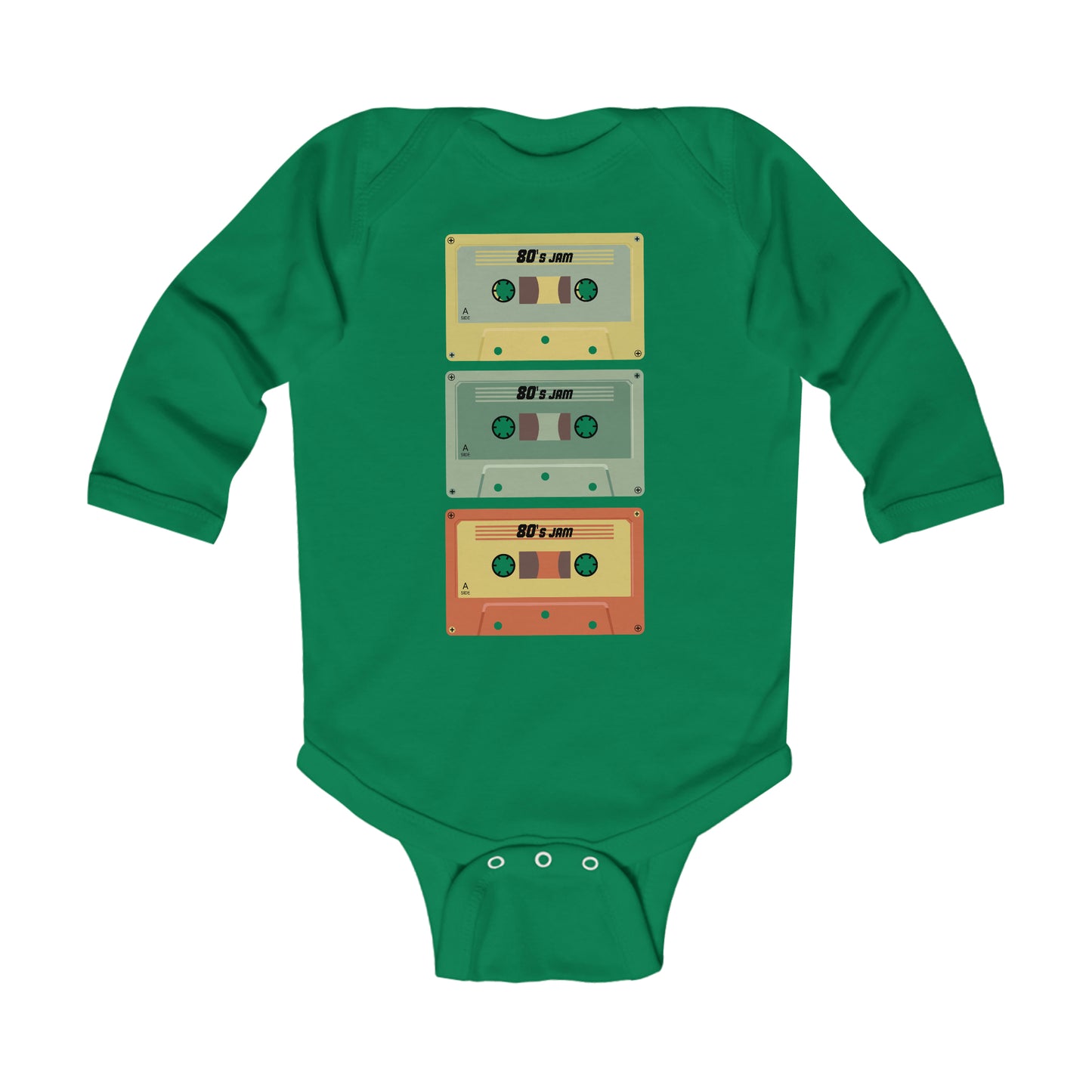 Cassette - Infant Long Sleeve Bodysuit ~ Sharon Dawn Collection