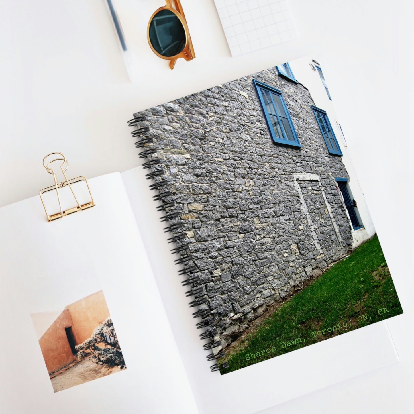 Rustic Wall - Spiral Notebook - Ruled Line ~ Sharon Dawn Collection
