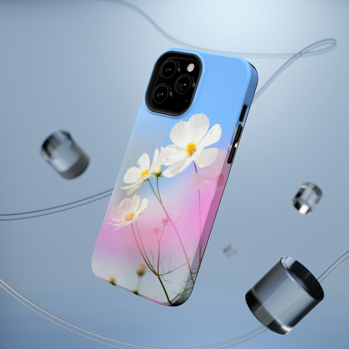 White Flowers - Impact-Resistant Cases - Phone Case