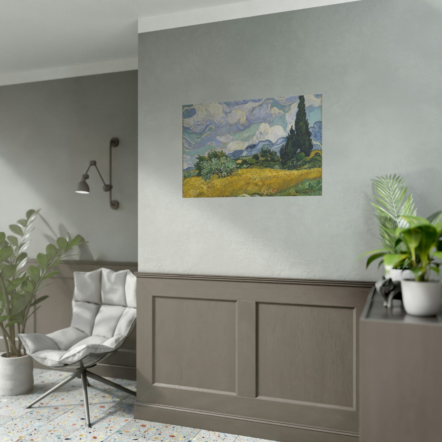 Wheat Field with Cypresses - Vincent Van Gogh - Rolled Posters