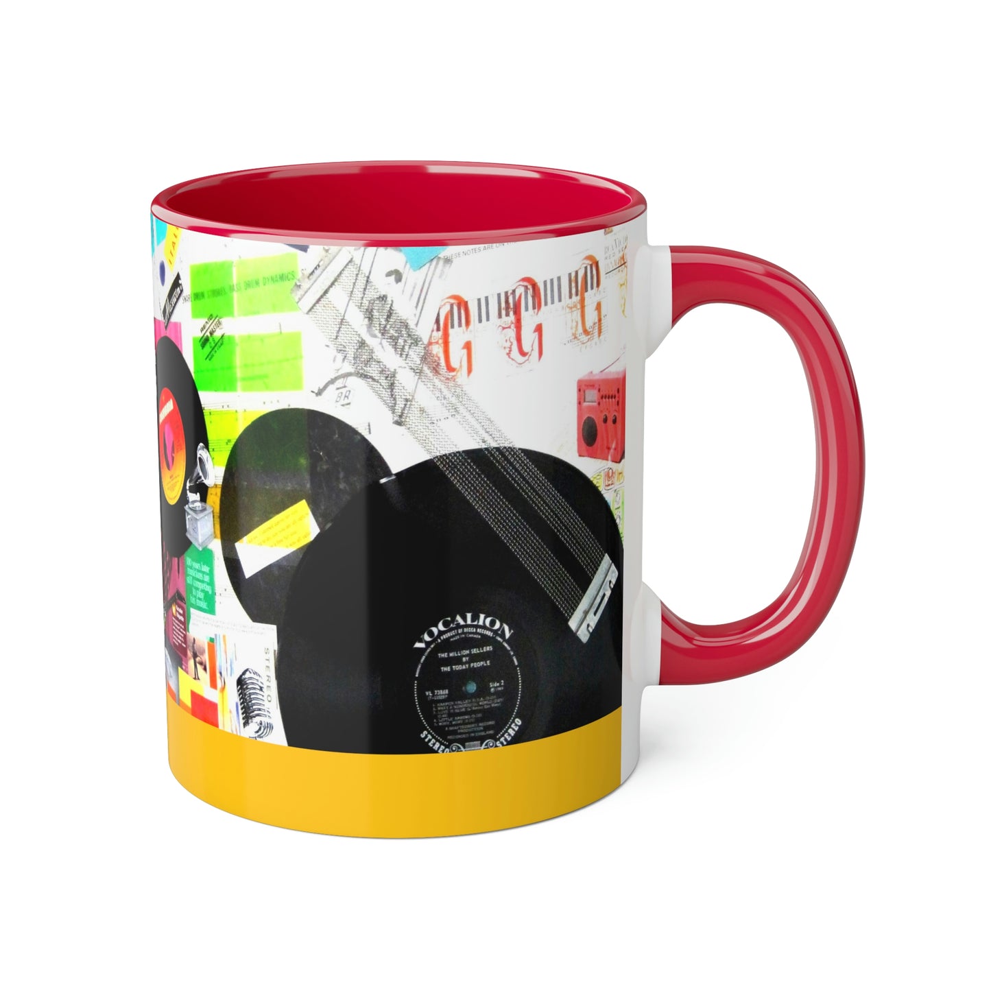 My Music Diary - Accent Mugs, 11oz ~ Sharon Dawn Collection - Limited Edition