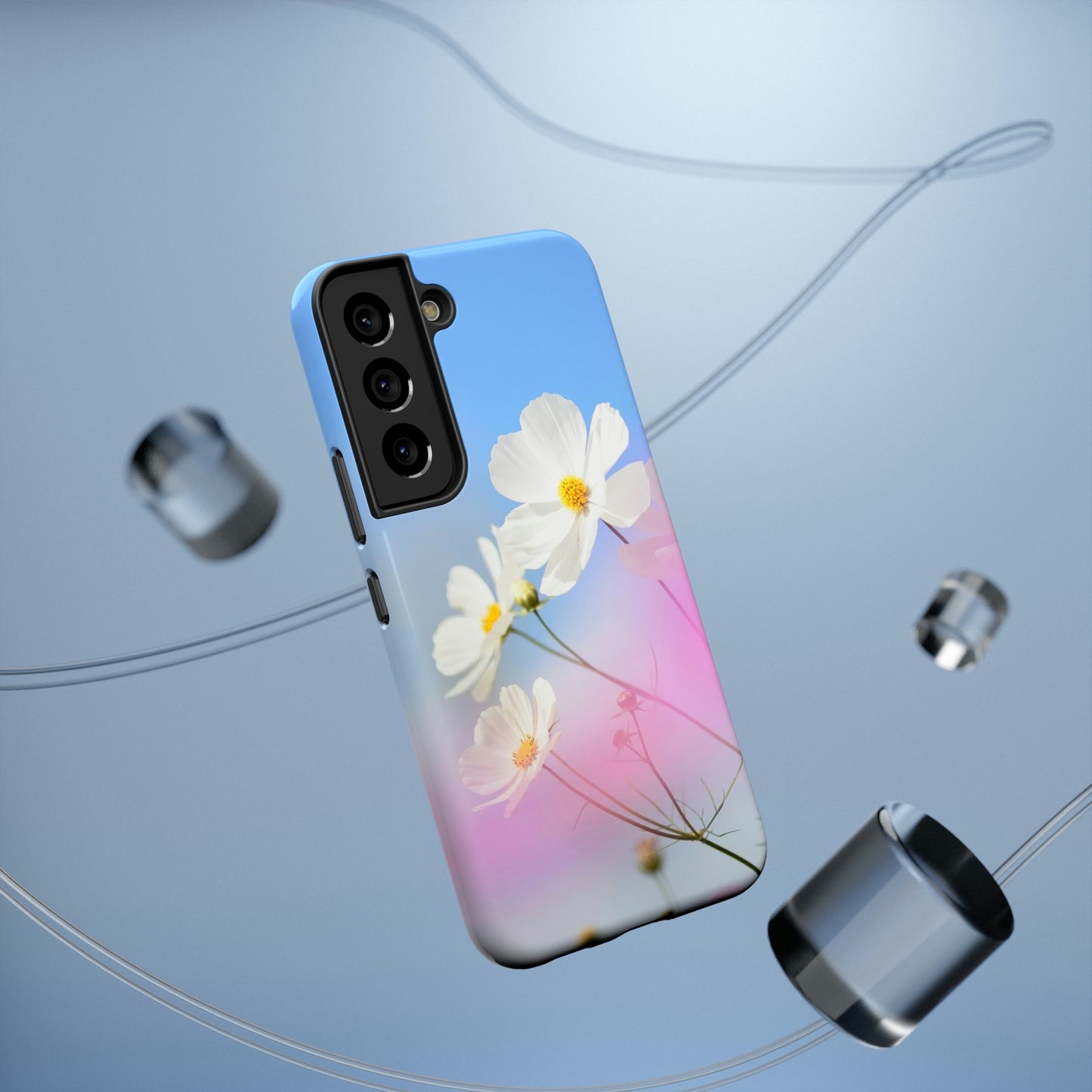 White Flowers - Impact-Resistant Cases - Phone Case