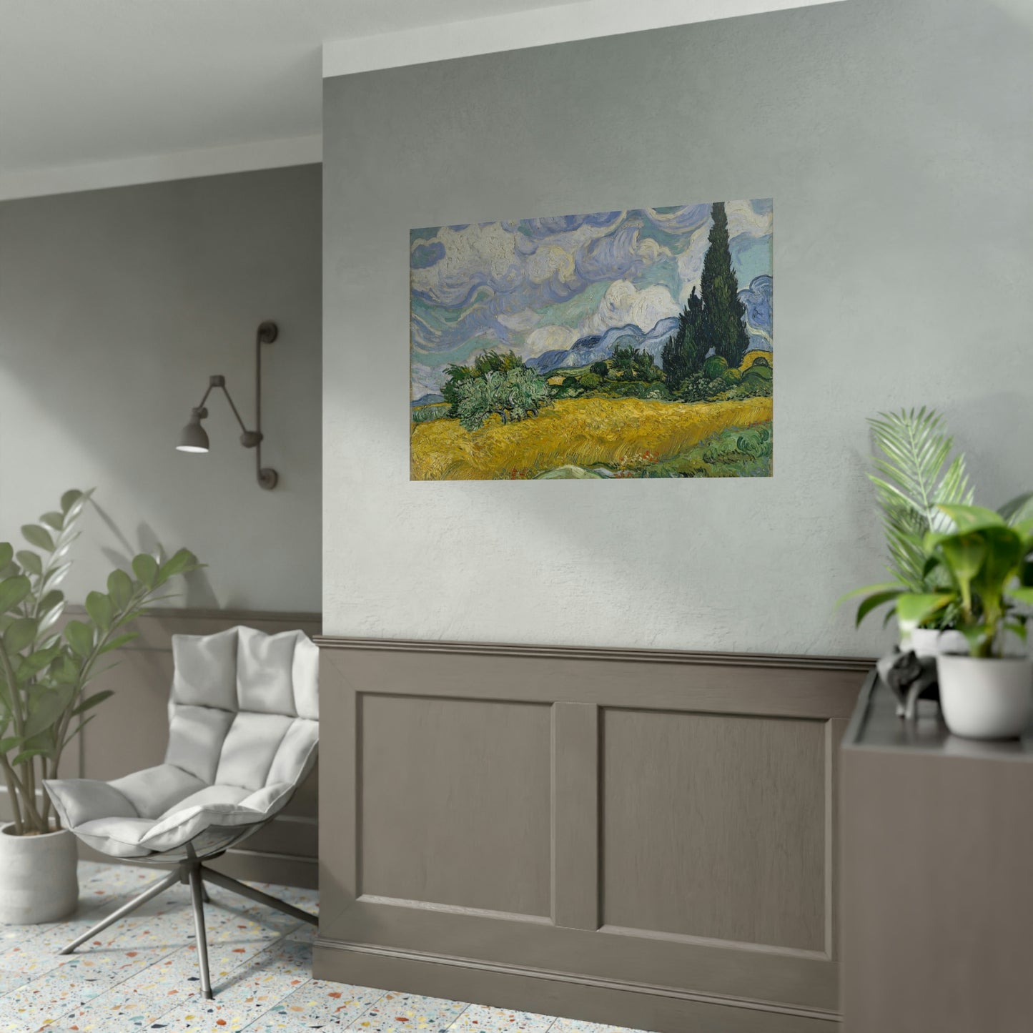 Wheat Field with Cypresses - Vincent Van Gogh - Rolled Posters