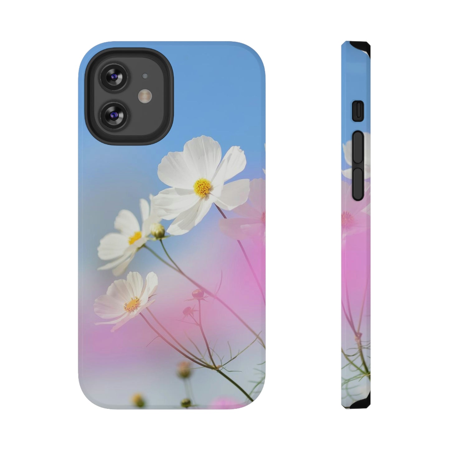 White Flowers - Impact-Resistant Cases - Phone Case