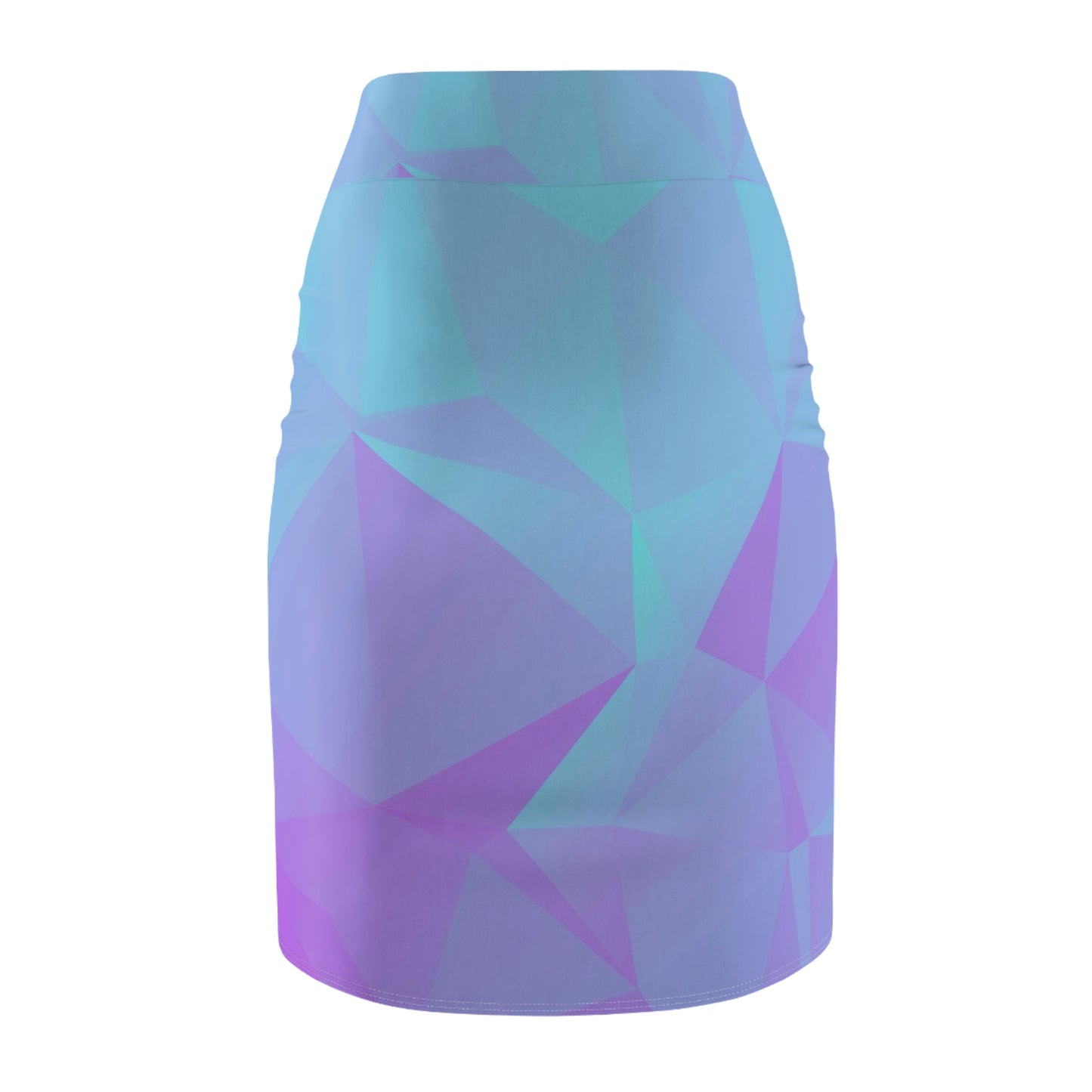 Blue Triangle - Women's Pencil Skirt (AOP) ~ Sharon Dawn Collection