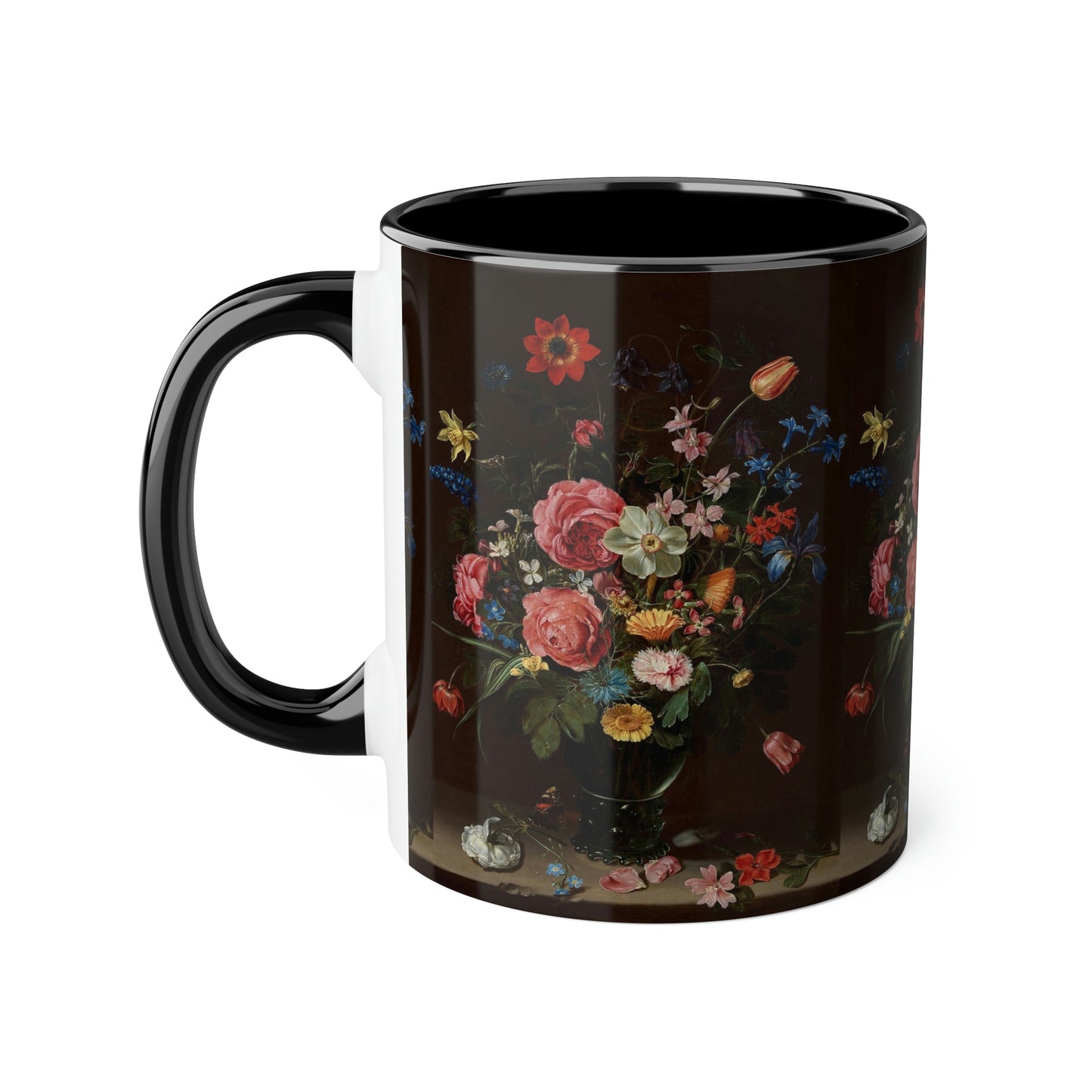 A Bouquet of Flowers - Clara Peters 1612 - Accent Mugs, 11oz - Limited Edition