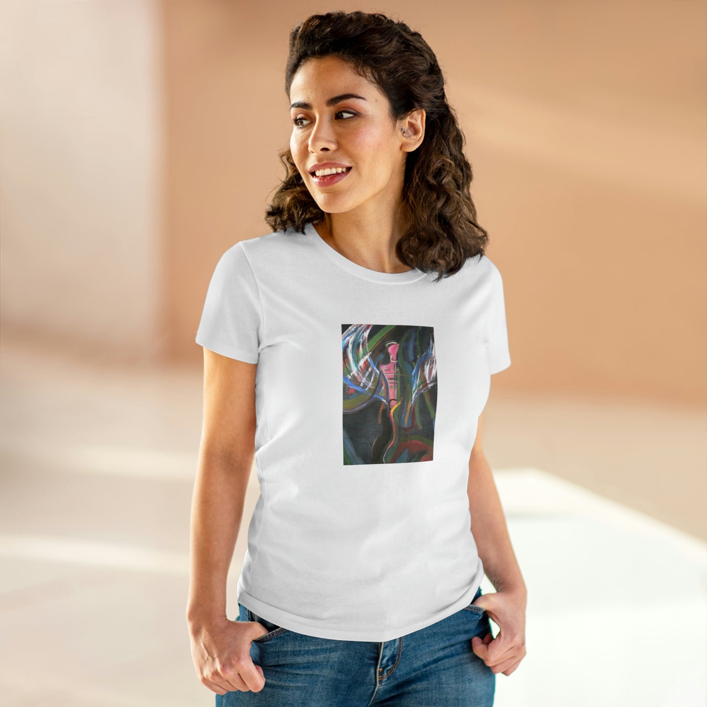 Angel - Women's Midweight Cotton Tee ~ Sharon Dawn Collection