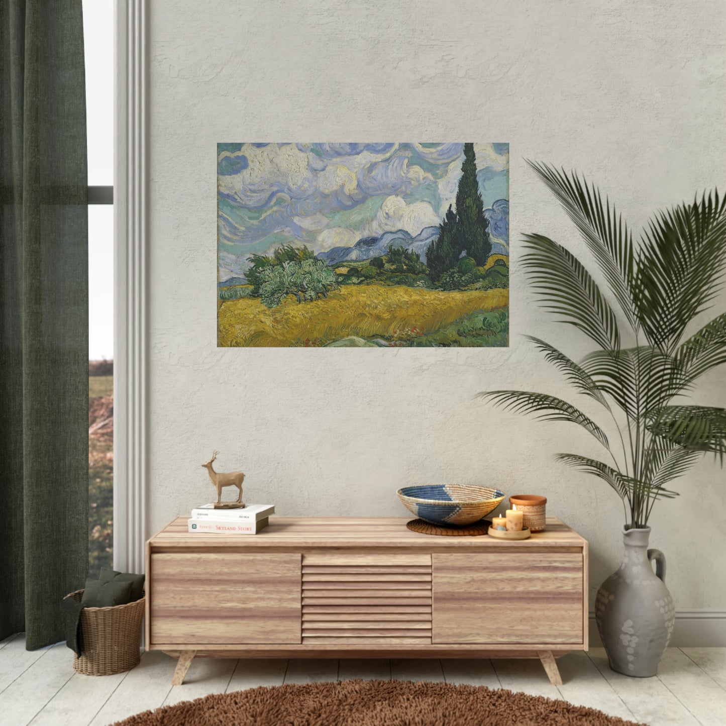 Wheat Field with Cypresses - Vincent Van Gogh - Rolled Posters