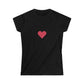 Red Heart Round Neck - Women's Softstyle Tee ~ Sharon Dawn Collection
