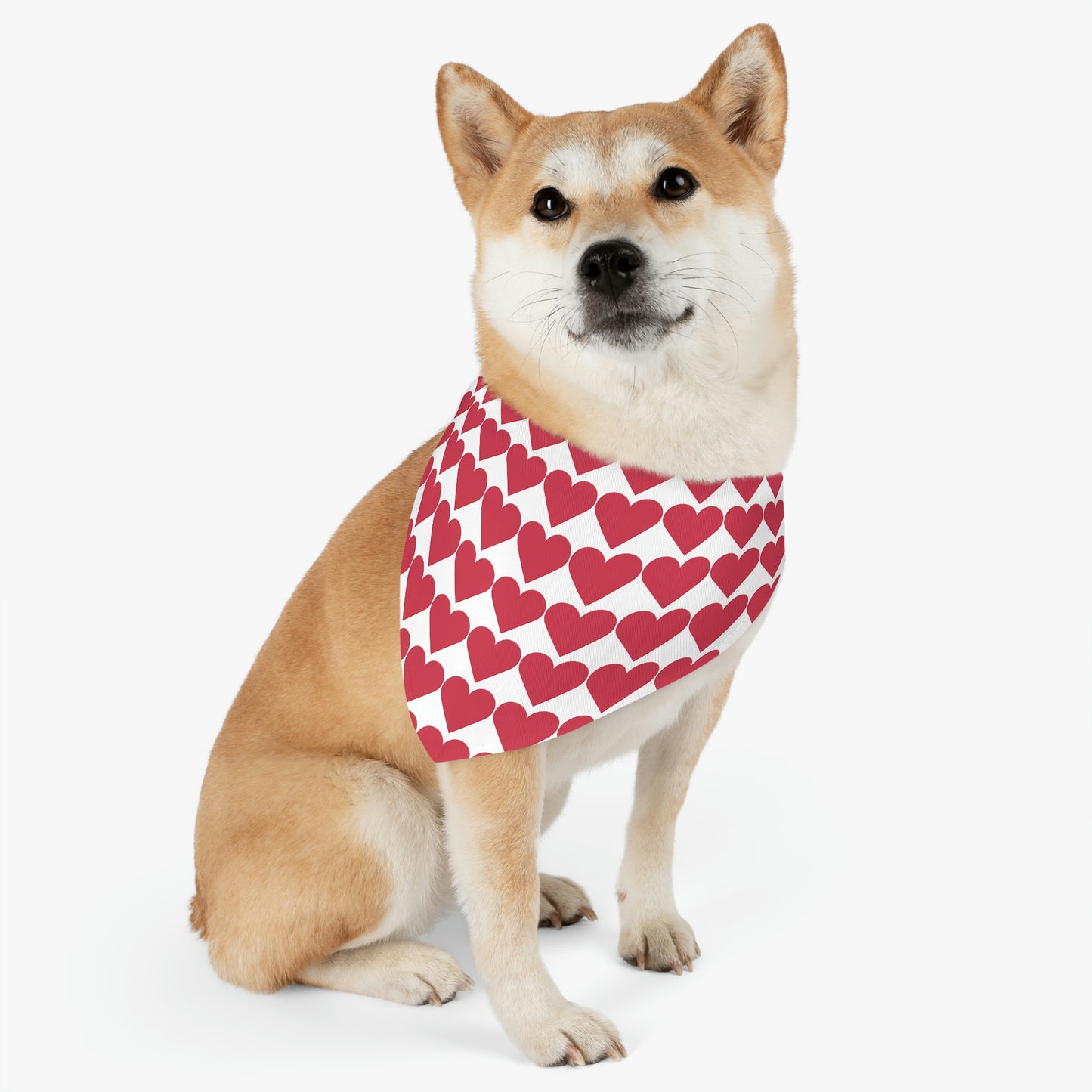 Red Heart - Pet Bandana Collar ~ Sharon Dawn Collection