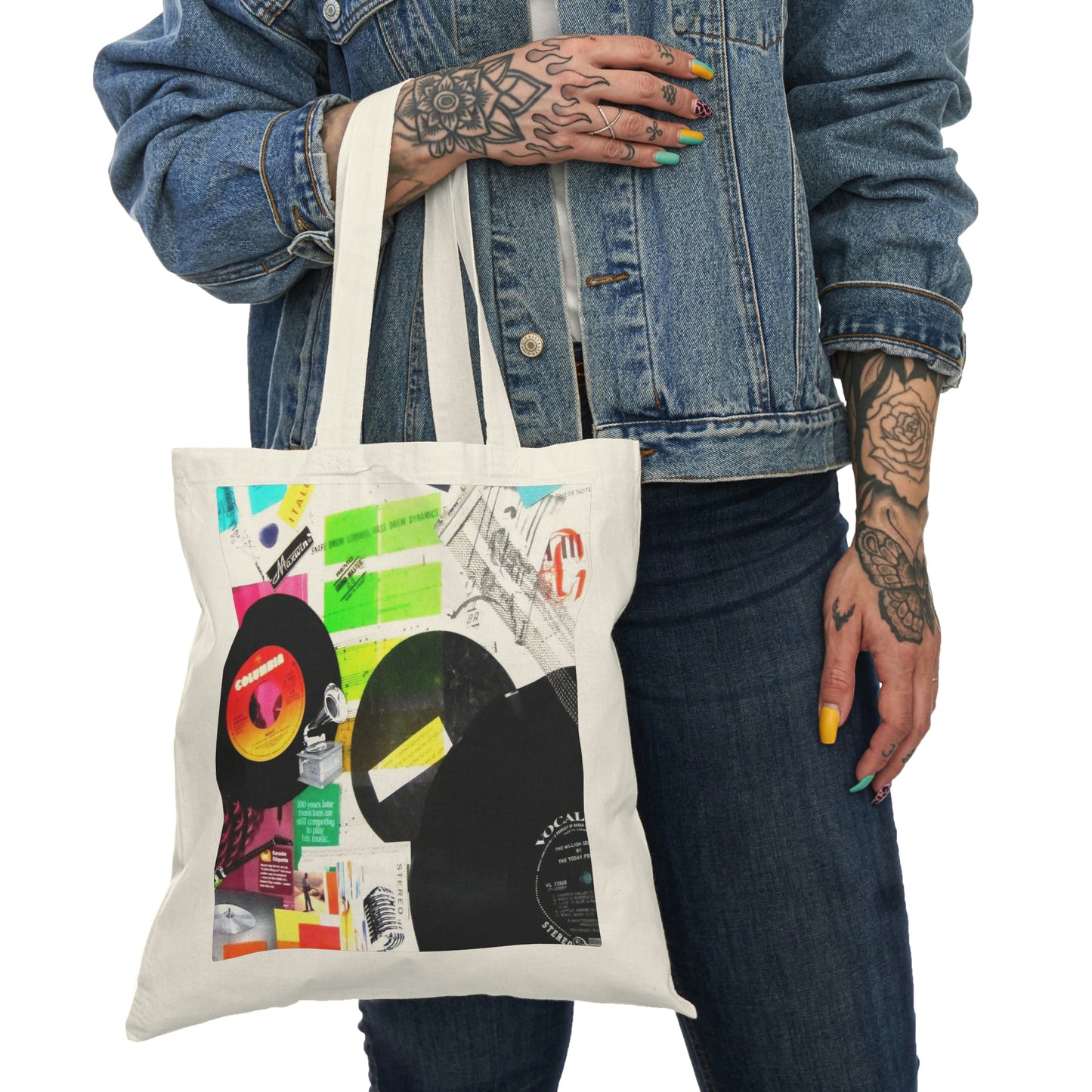 My Music Diary - Natural Tote Bag ~ Sharon Dawn Collection