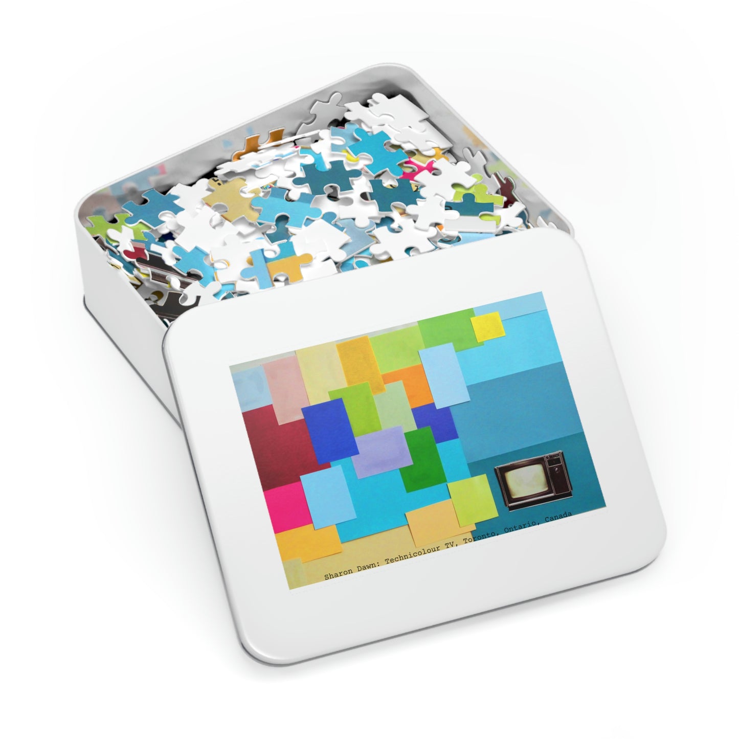 Technicolour TV - Jigsaw Puzzle (30, 110, 252, 500,1000-Piece) - Sharon Dawn Collection